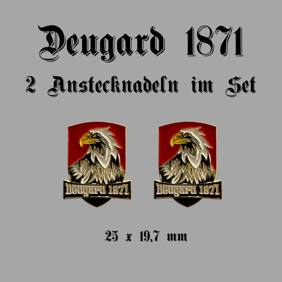 Anstecknadel Deugard 1871, 2er Set