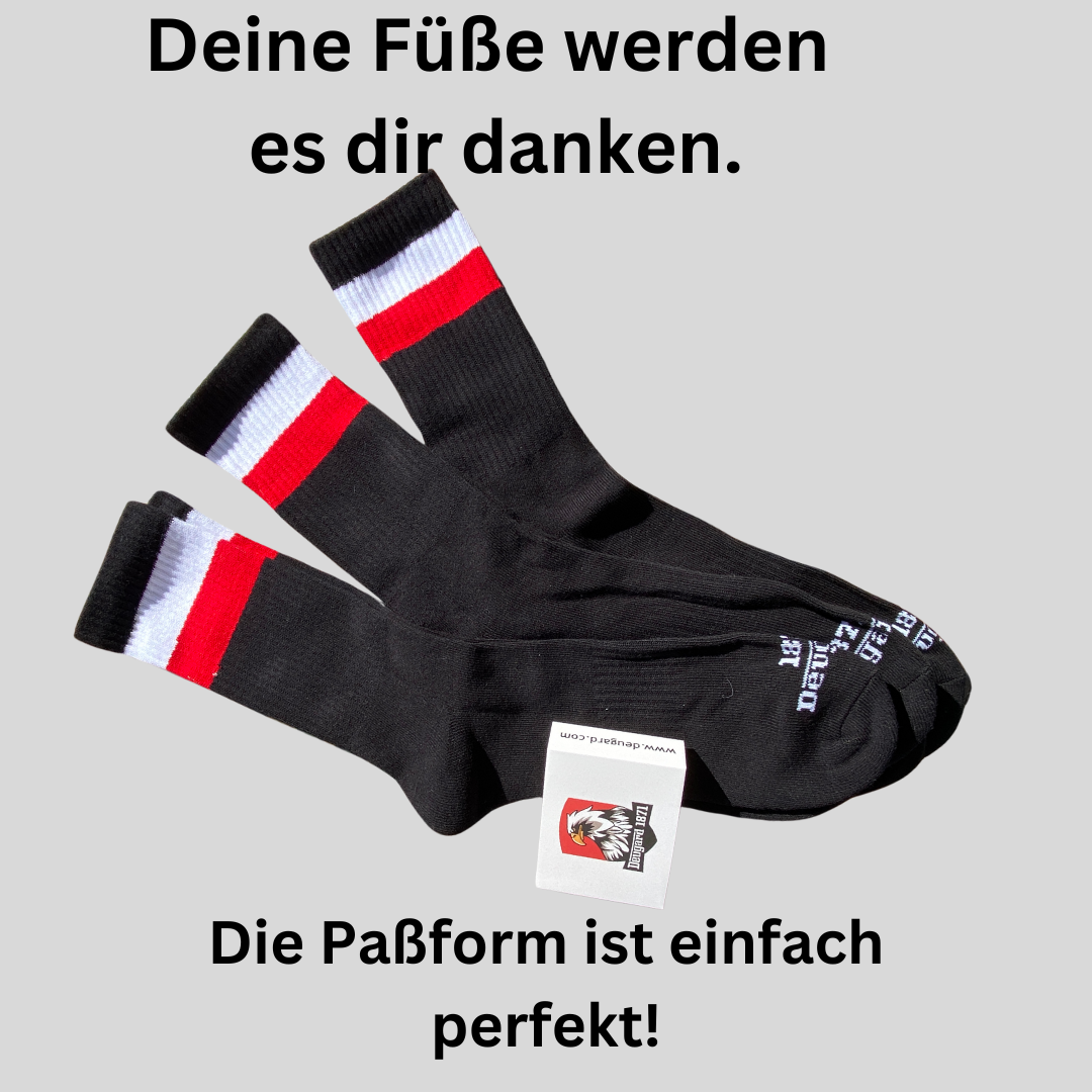 3er schwarze Deutschland Socken