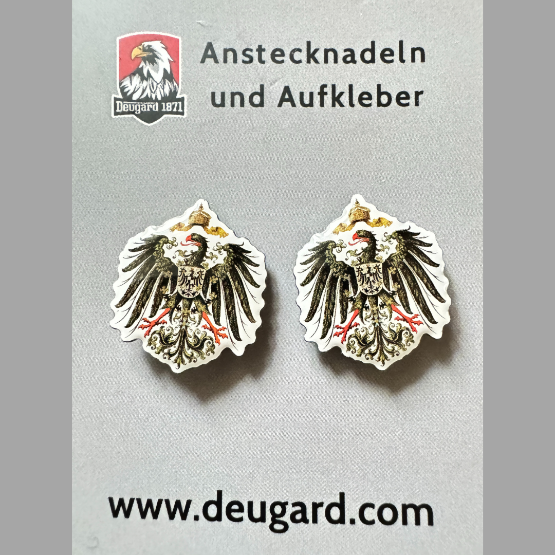 Anstecknadel Wappen Deutsches Kaiserreich, Pin im 2er Set