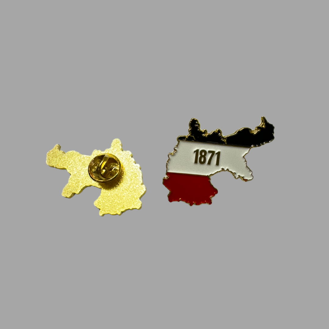 Karte DR 1871 als Anstecknadel im 2er Set
