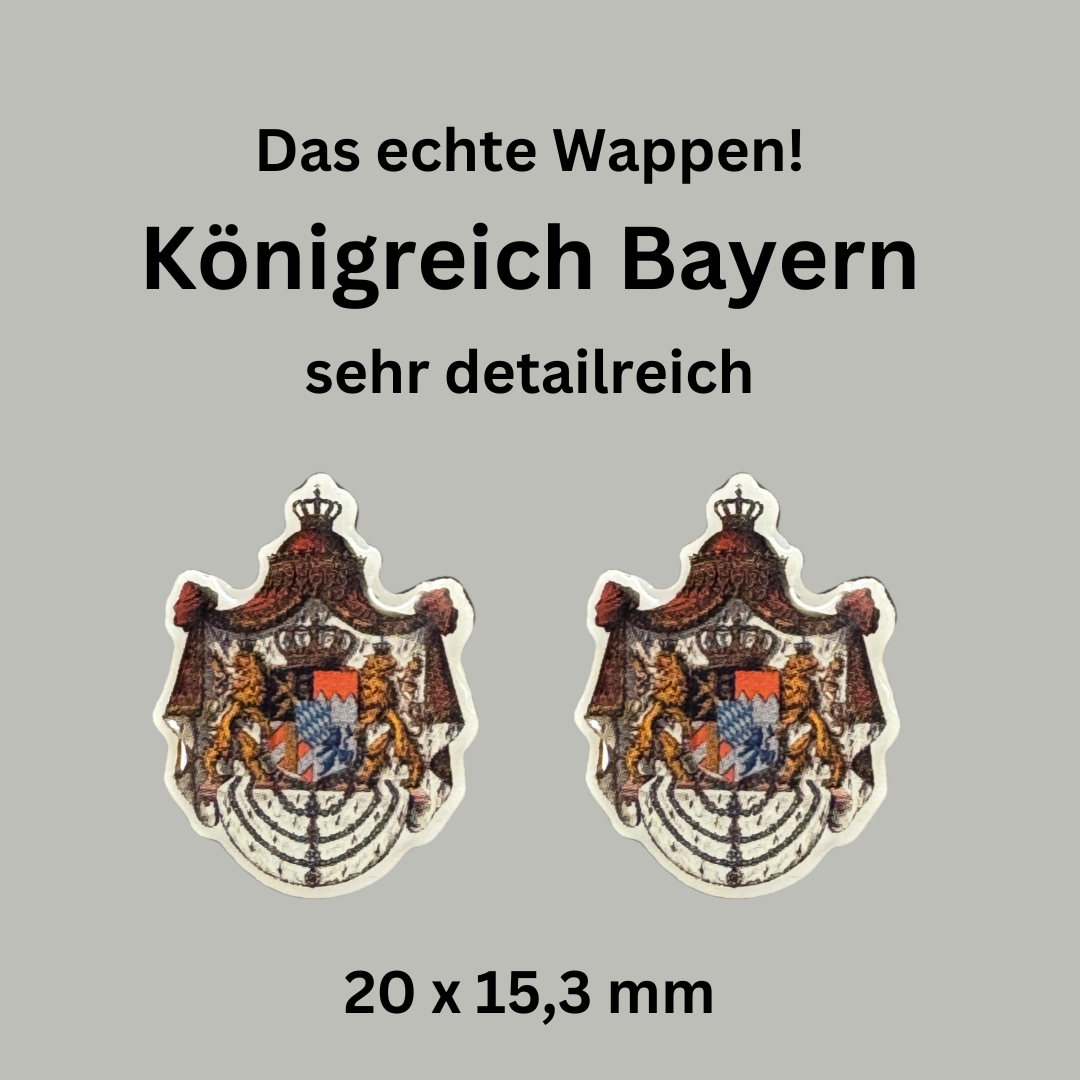 Königreich Bayern, Wappen als Anstecknadel im 2er Set