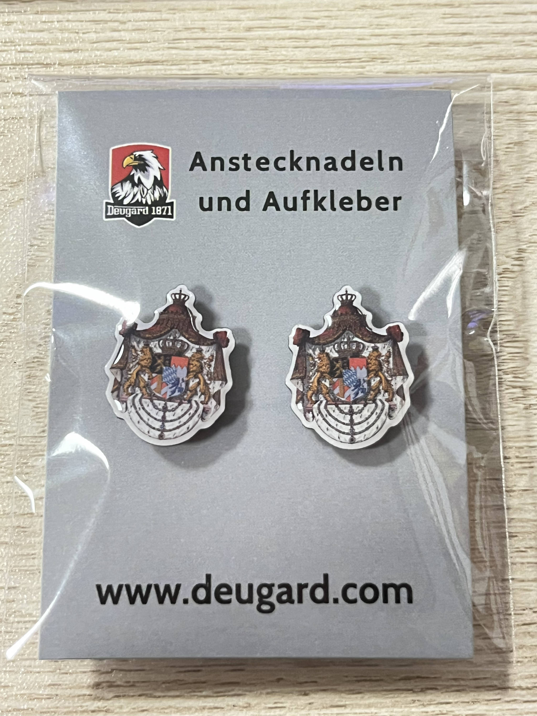 Königreich Bayern, Wappen als Anstecknadel im 2er Set