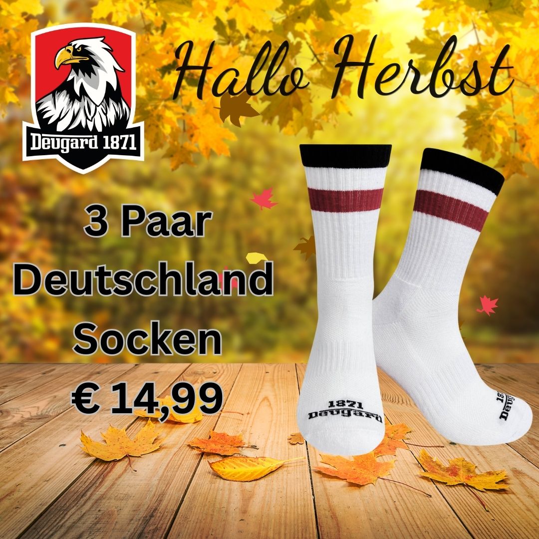3er weiße Deutschland Socken