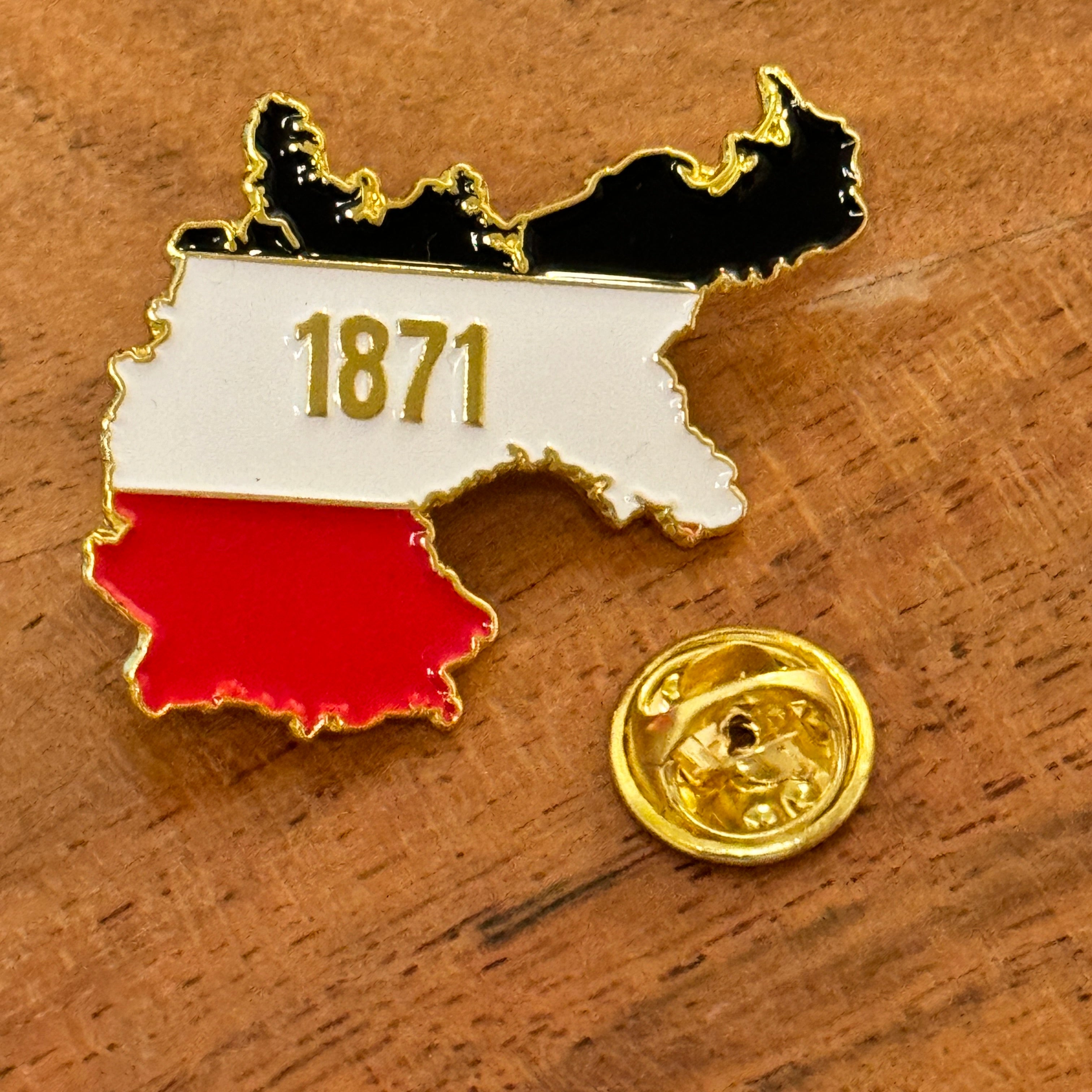 Karte DR 1871 als Anstecknadel im 2er Set
