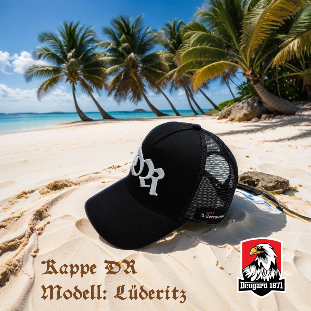 Kappe DR, schwarz, Modell Lüderitz