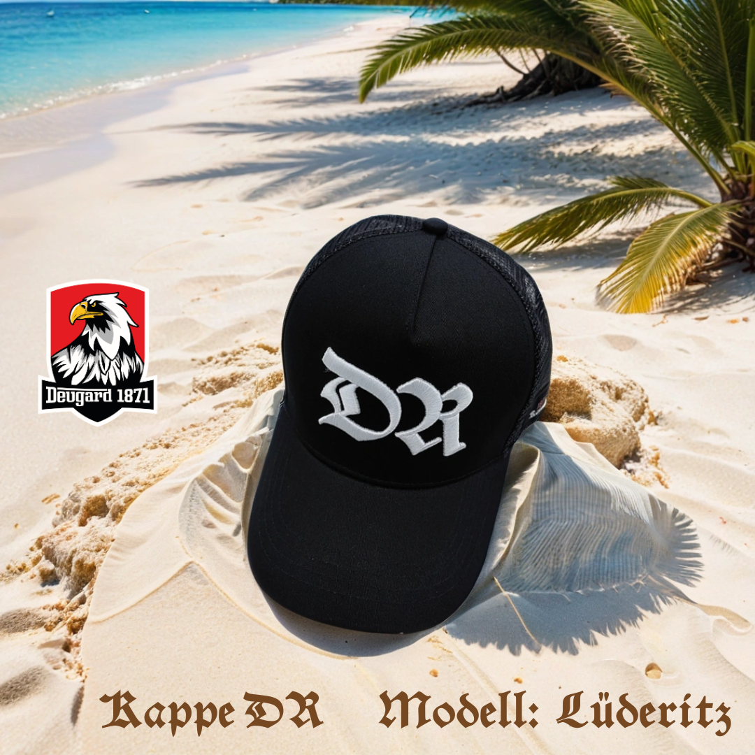 Kappe DR, schwarz, Modell Lüderitz