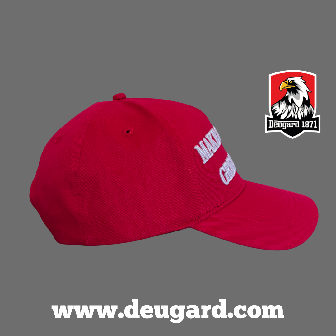 "Make Germany Great Again" rote Baseballkappe, schwarz-rot-goldene Fahne