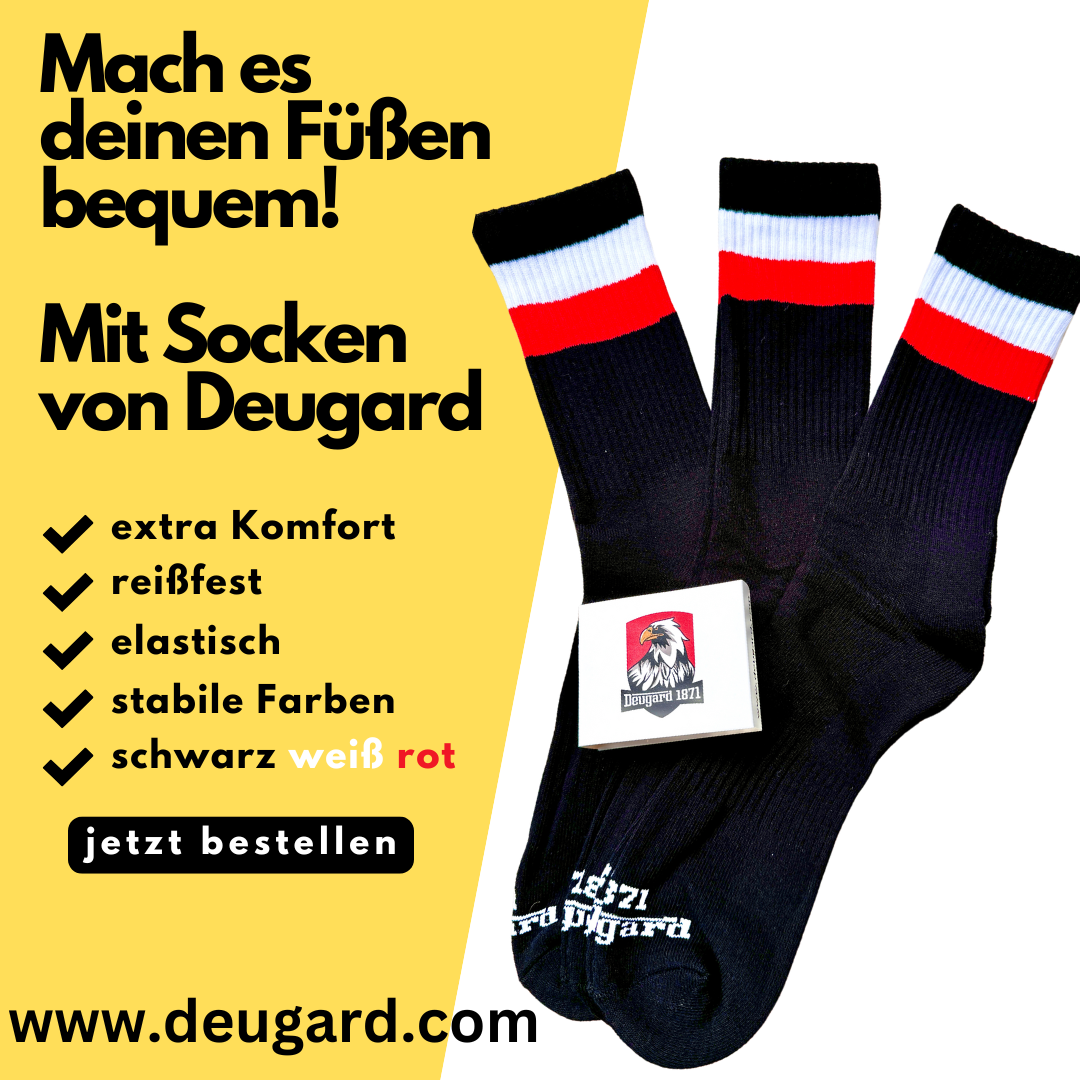 3er schwarze Deutschland Socken