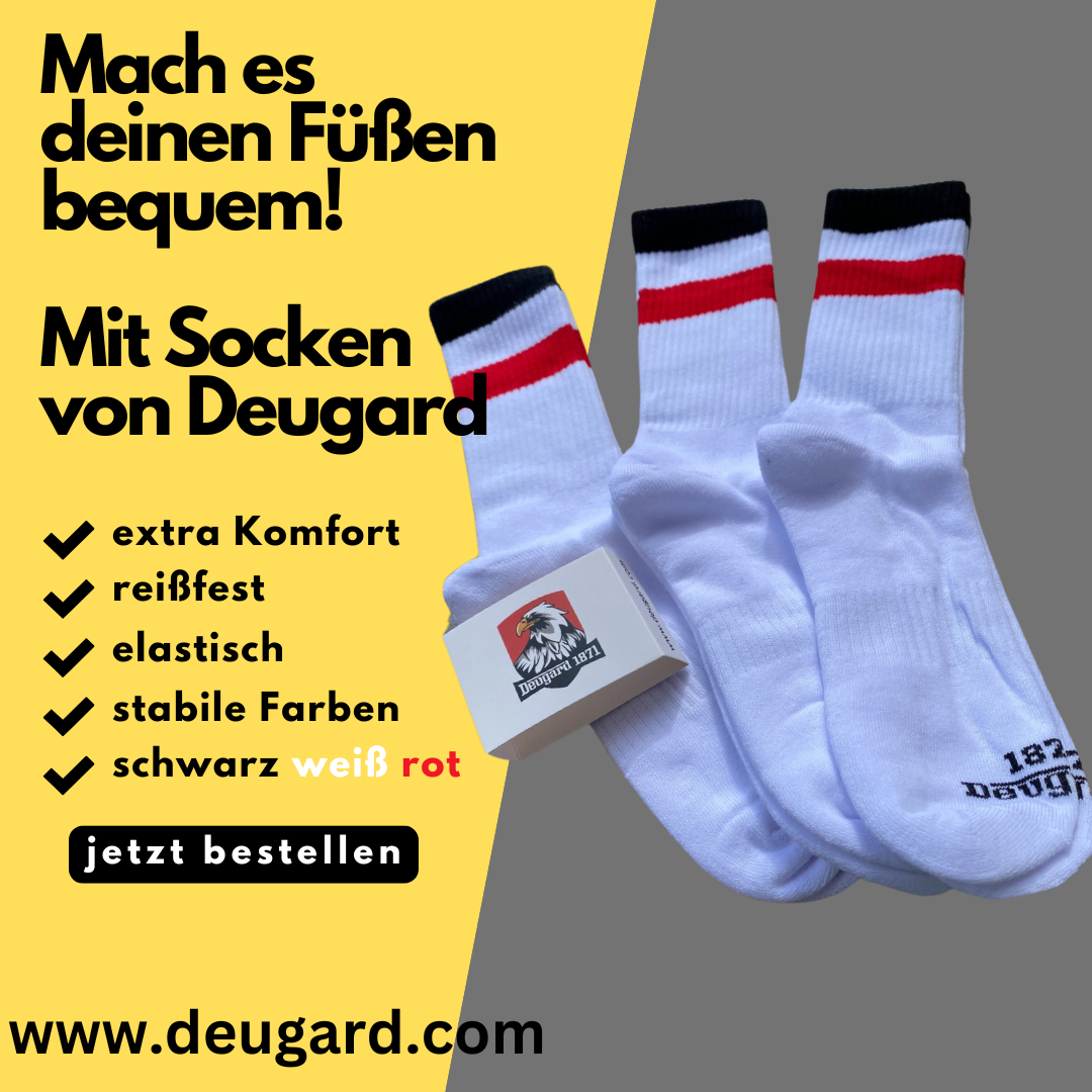 3er weiße Deutschland Socken