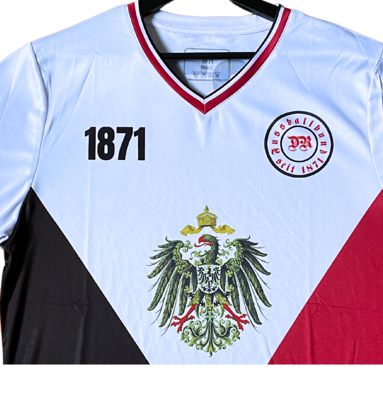 Fußball Trikot Deutschland mit großem Adler, Deutsches Kaiserreich