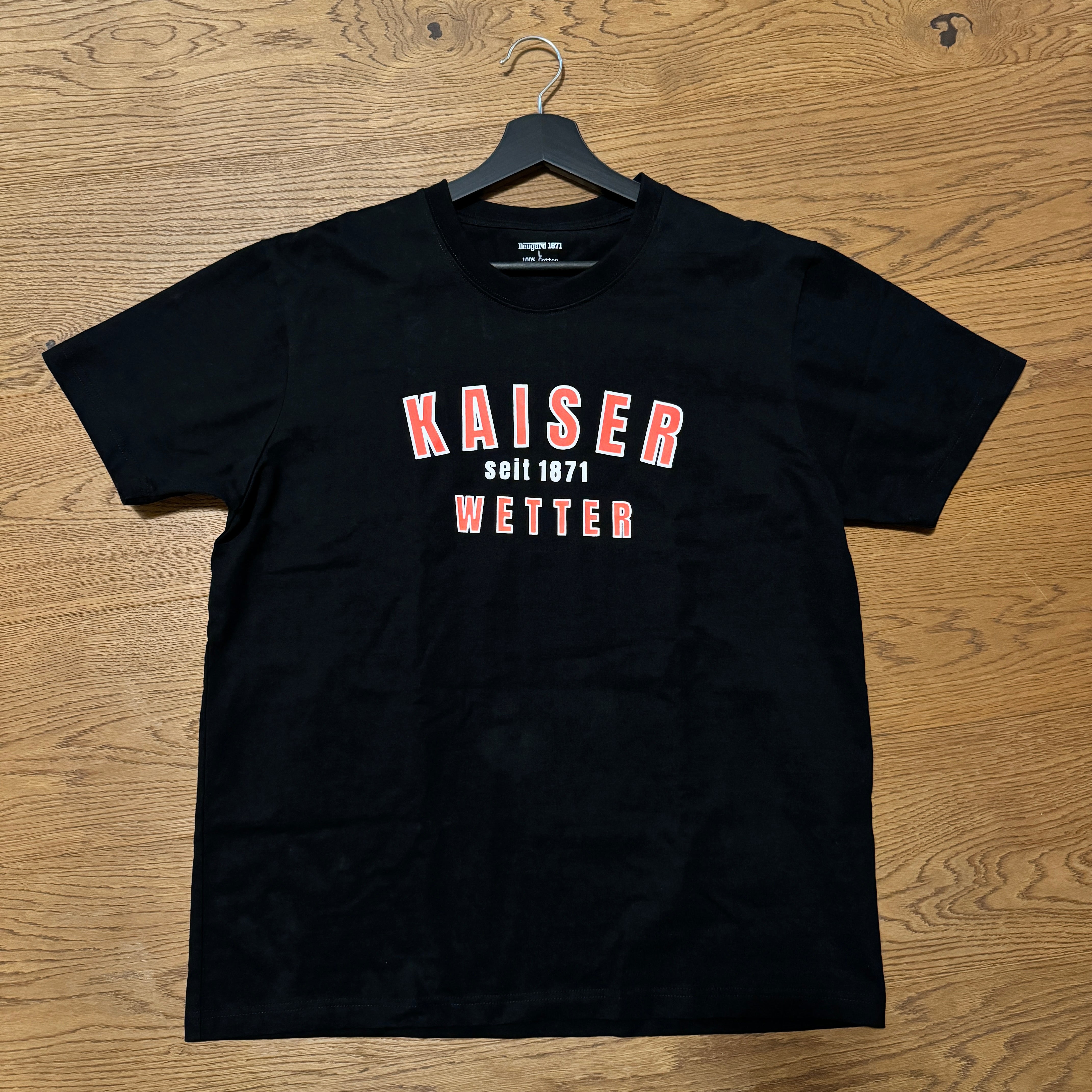 T-Shirt Kaiserwetter seit 1871, schwarz