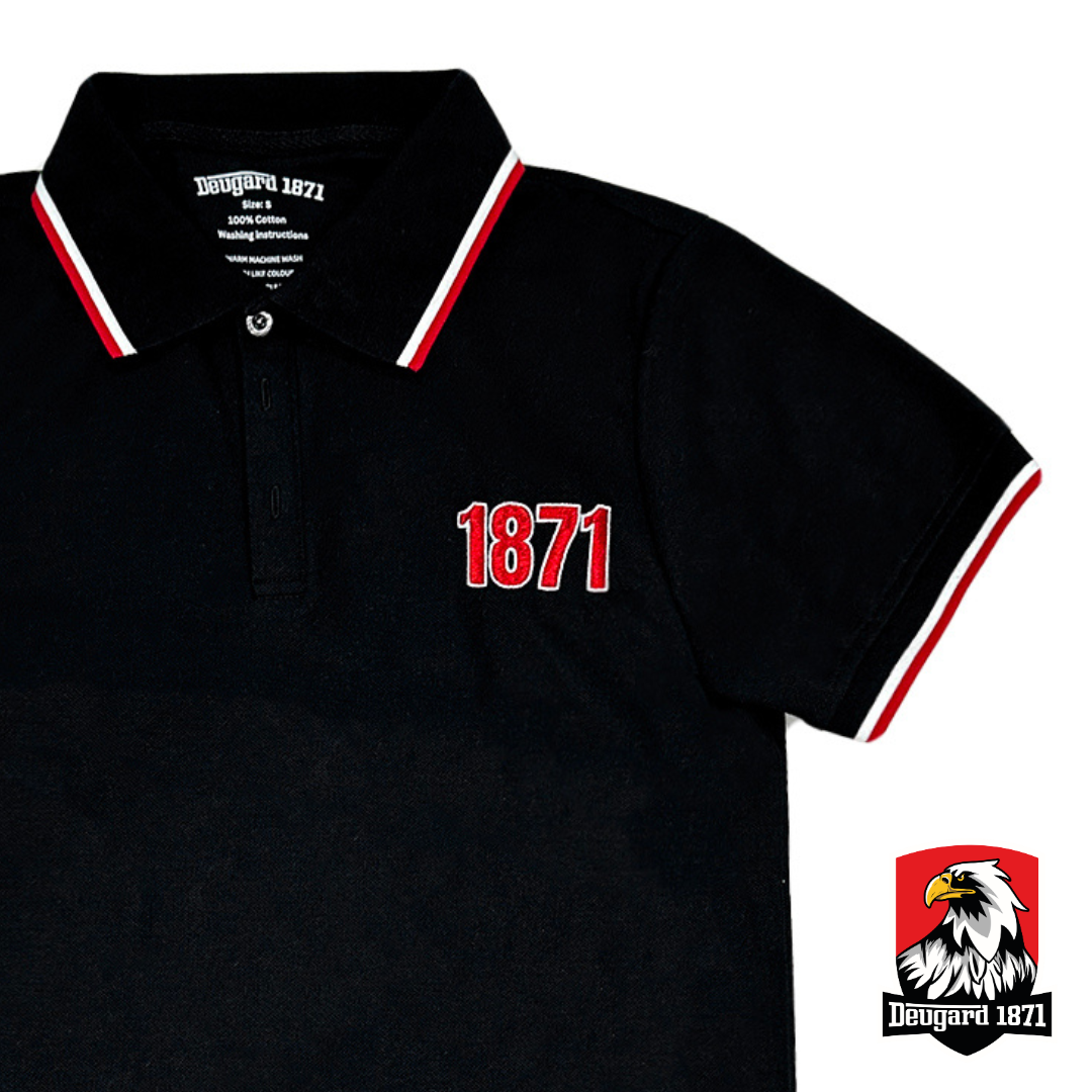 Polo Shirt 1871, schwarz