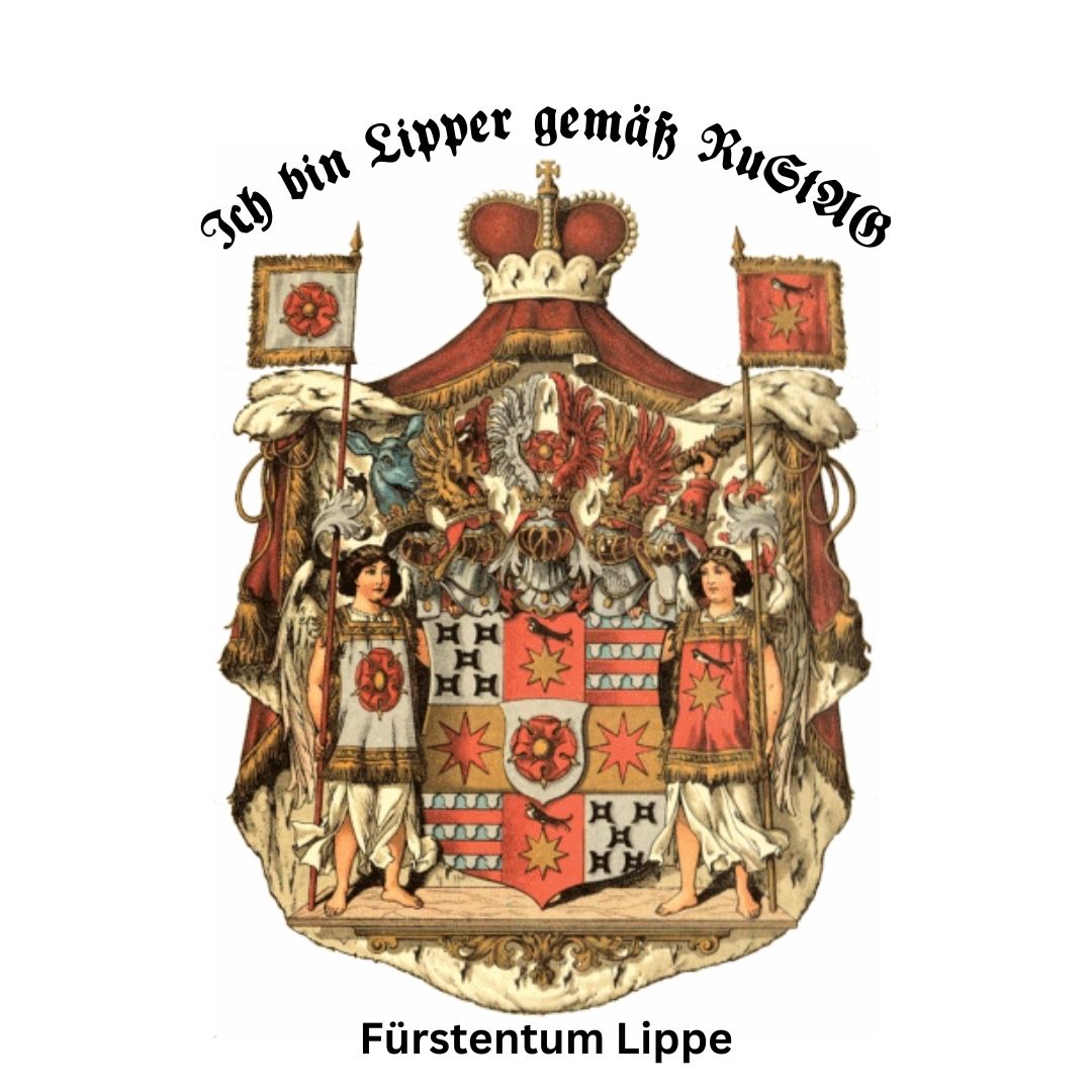 T-Shirt Fürstentum Lippe, weiß, RuStAG