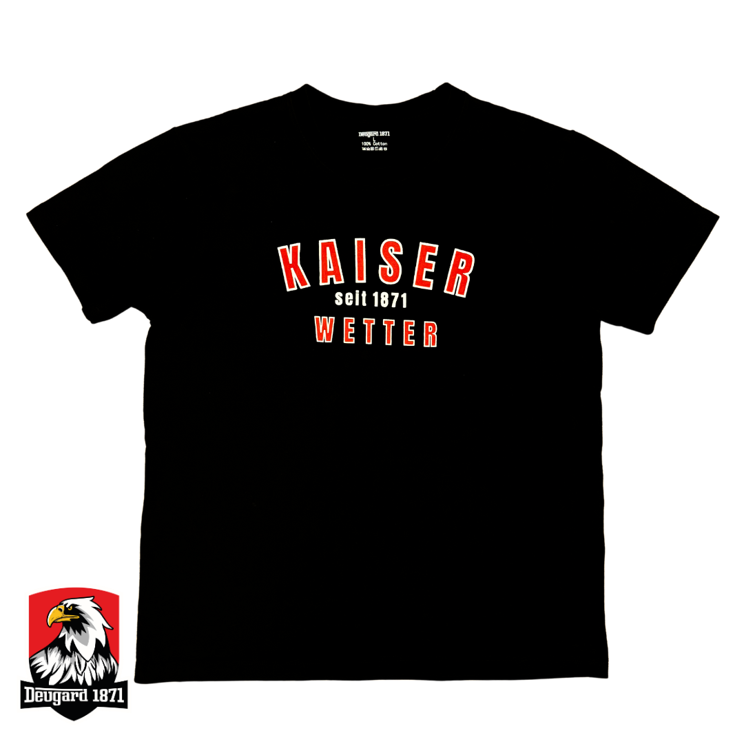 T-Shirt Kaiserwetter seit 1871, schwarz