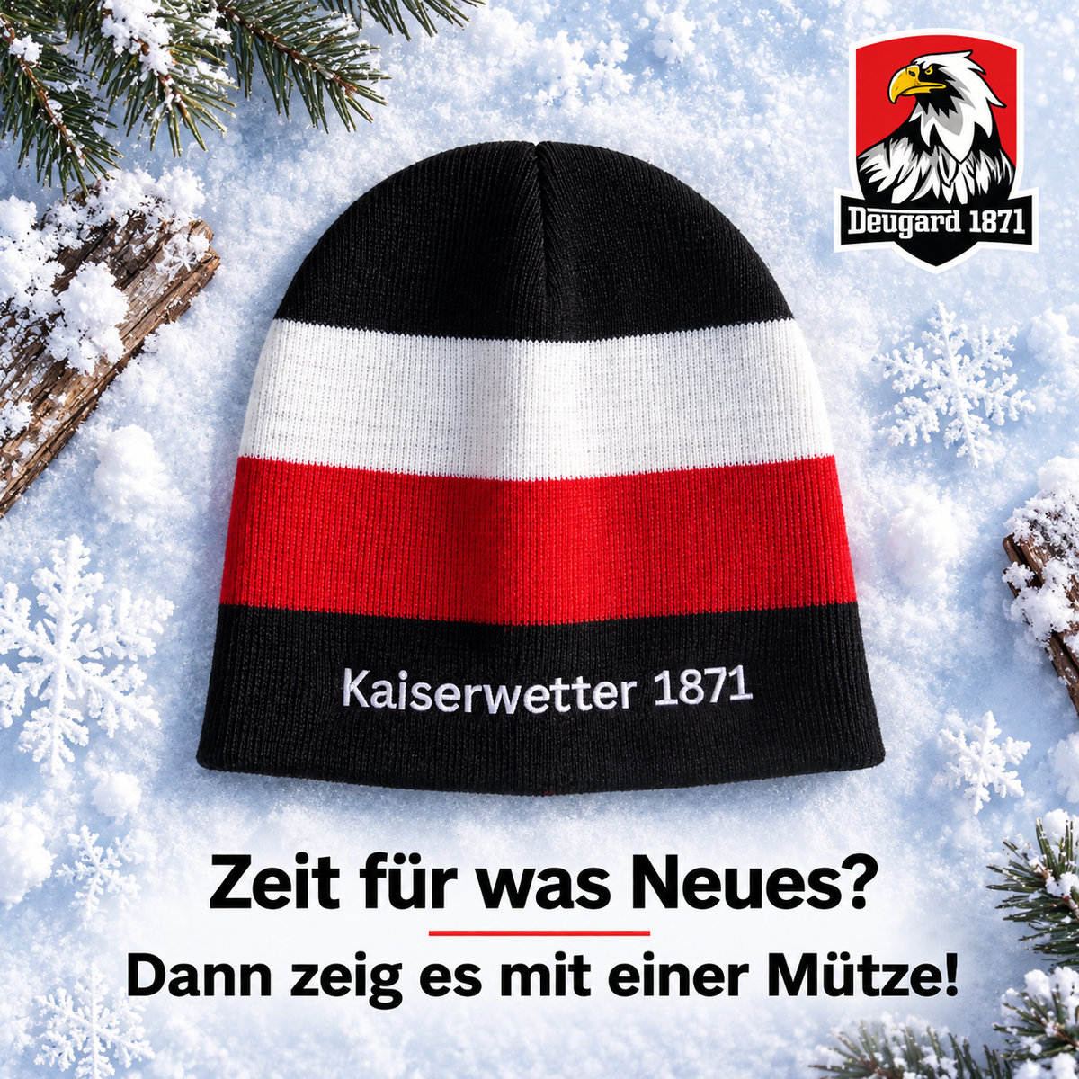Wintermütze Kaiserwetter 1871