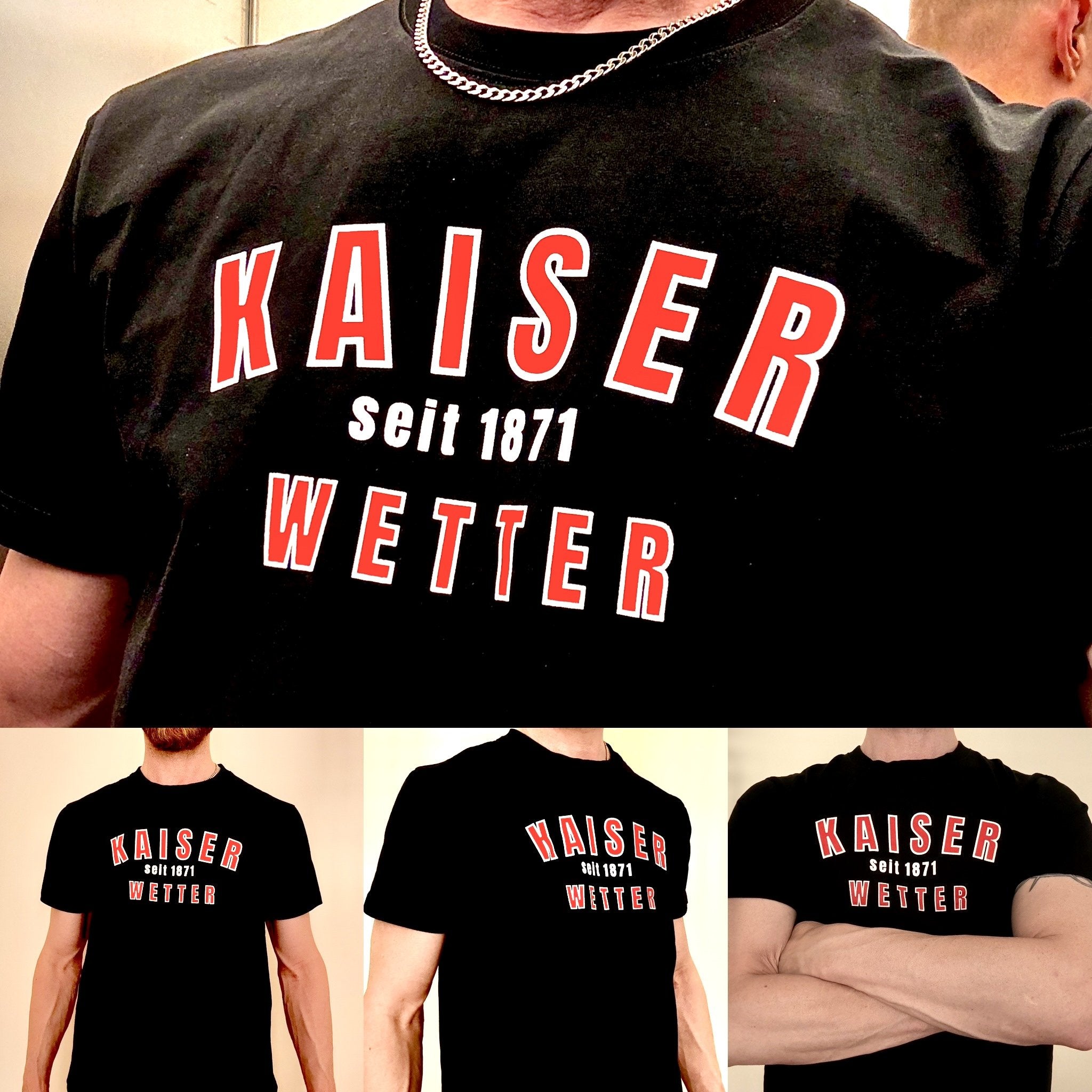 Kauf das schwarze DR Sweatshirt und erhalte das  T-Shirt Kaiserwetter gratis